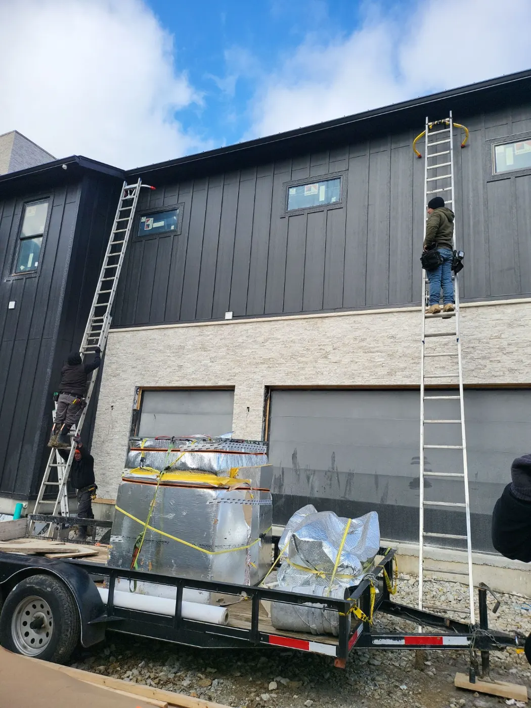Siding installation documented in Zionsville